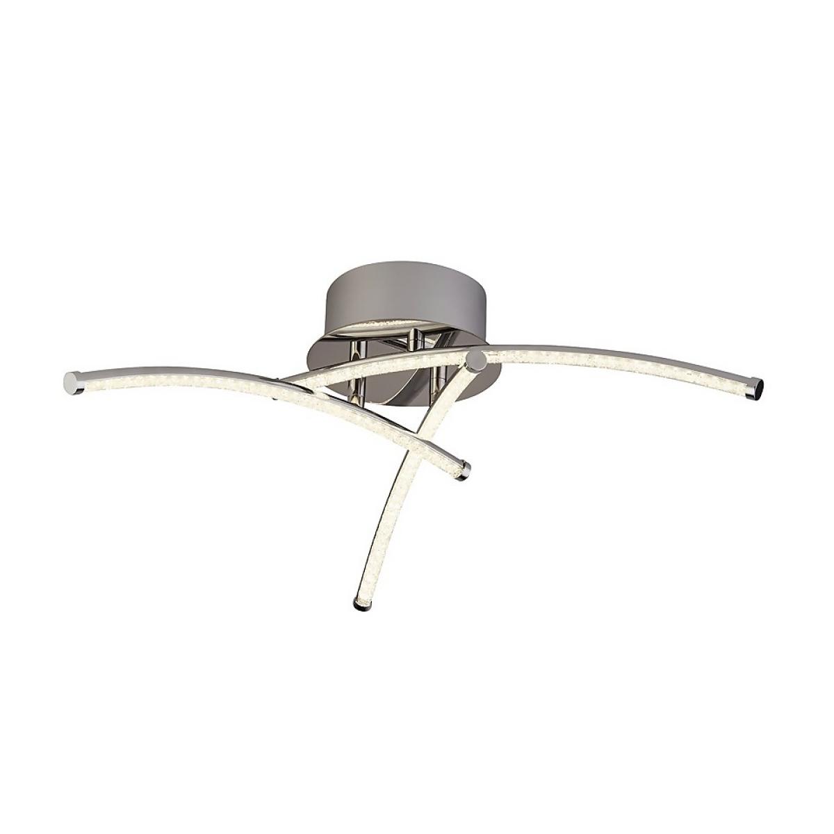 Atlanta 3 Light LED Flush Ceiling Light - Chrome – image 2