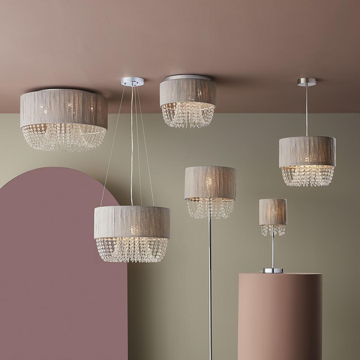Bellano 5 Light Flush Ceiling Light - Grey – image 5