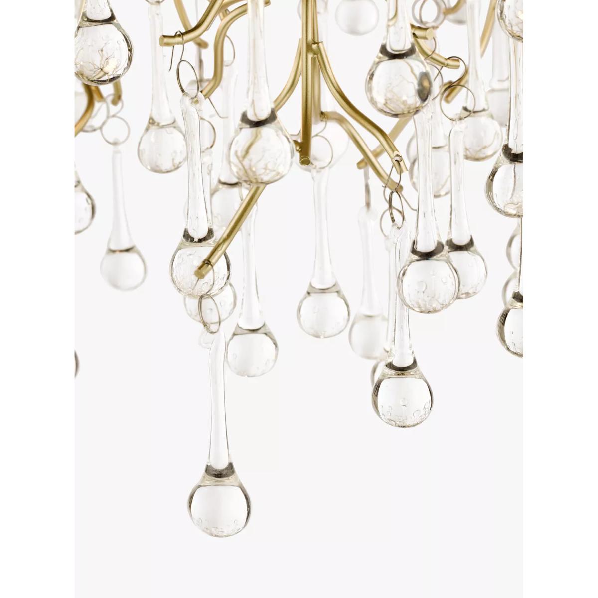 Laura Ashley Willow Crystal Semi-Flush Ceiling Light, Champagne – image 3