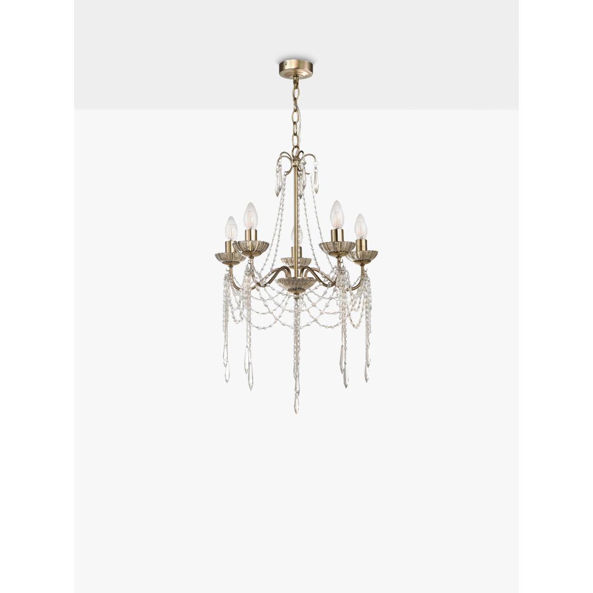 Laura Ashley Aisling Chandelier Ceiling Light, Satin Gold – image 3