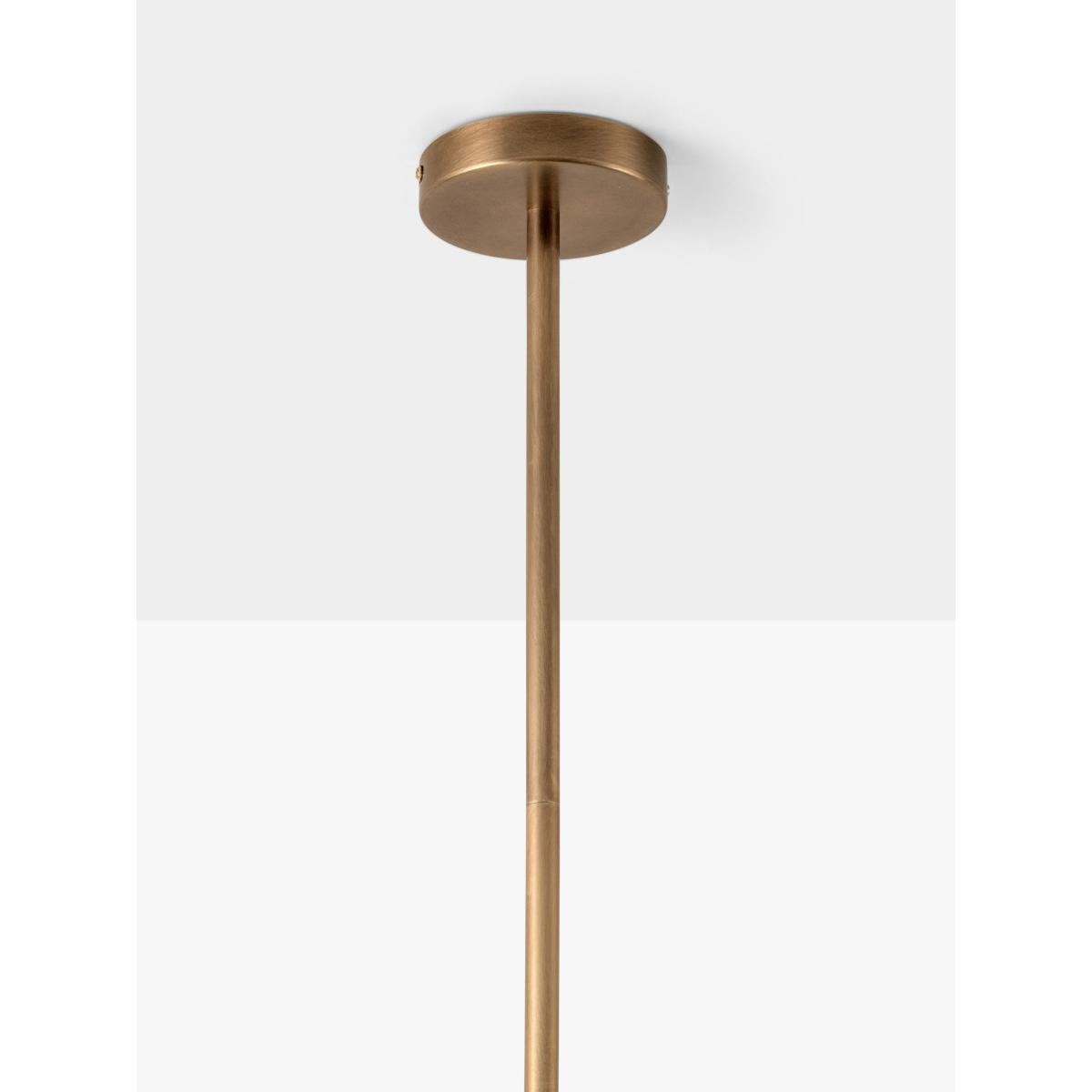 Lights & Lamps Perry 6 Arm Pendant Ceiling Light, Brass/Opal – image 4