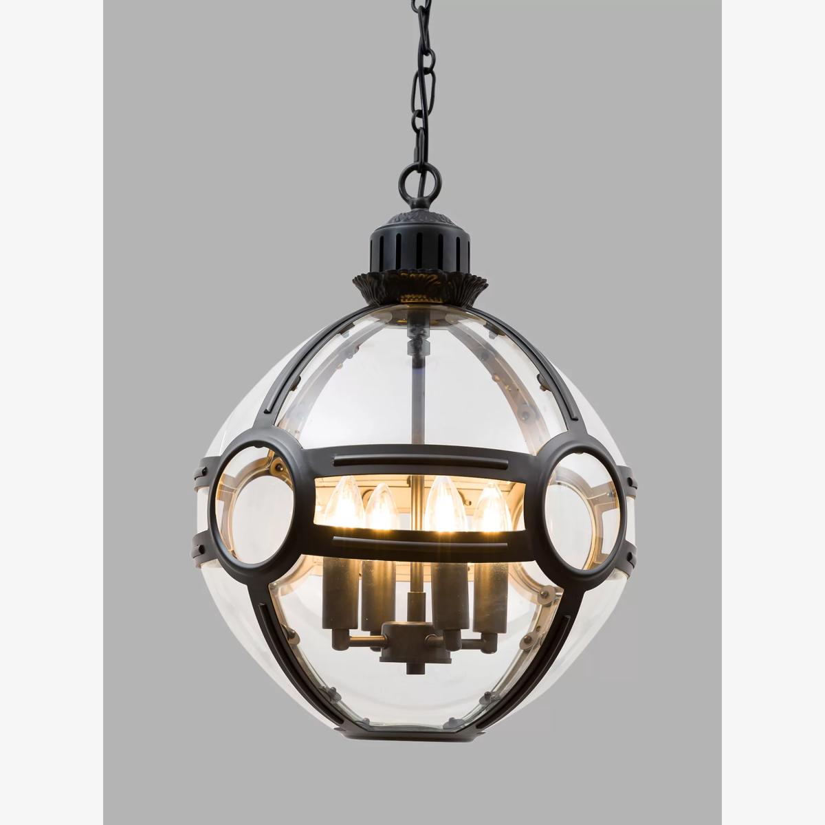 Pure White Lines Clyde Lantern Small Ceiling Light – image 1