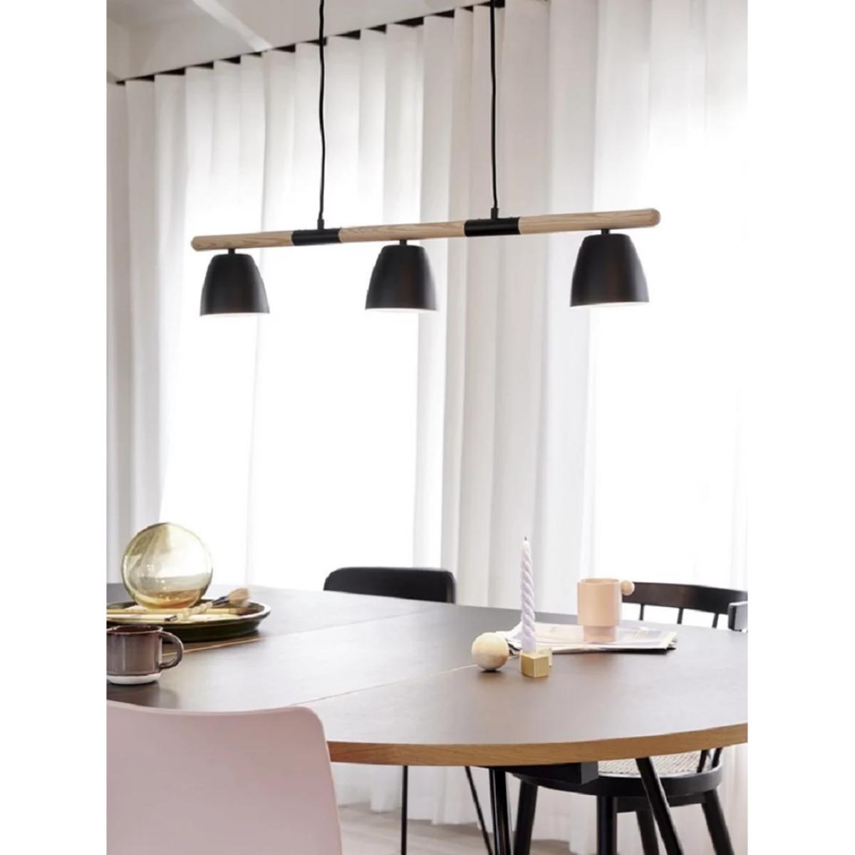 Nordlux Theo 3 Pendant Bar Ceiling Light, Black – image 2