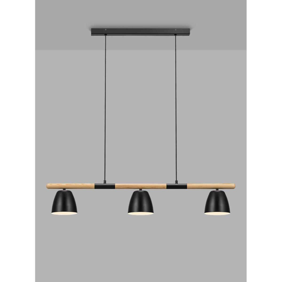 Nordlux Theo 3 Pendant Bar Ceiling Light, Black – image 3