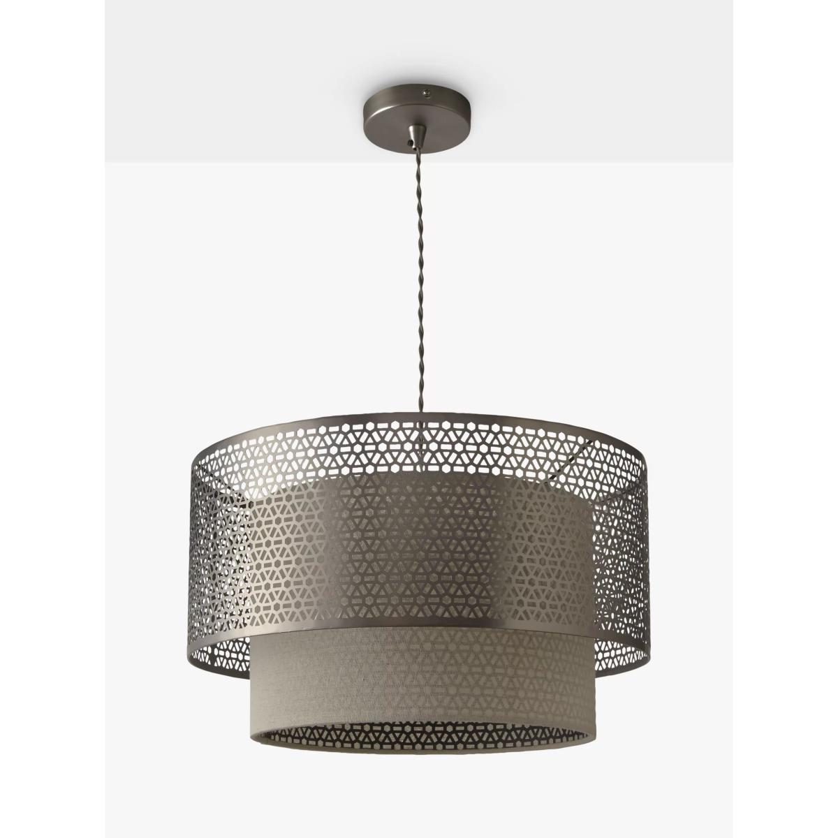John Lewis & Partners Meena Fretwork Steel Ceiling Light – image 4
