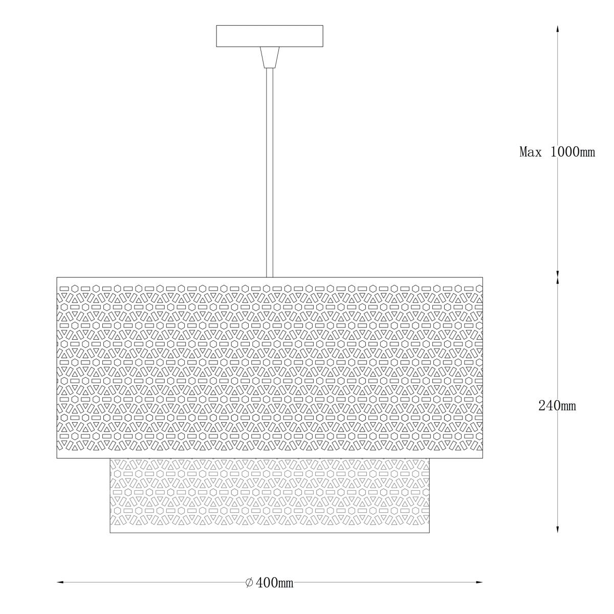 John Lewis & Partners Meena Fretwork Steel Ceiling Light – image 8