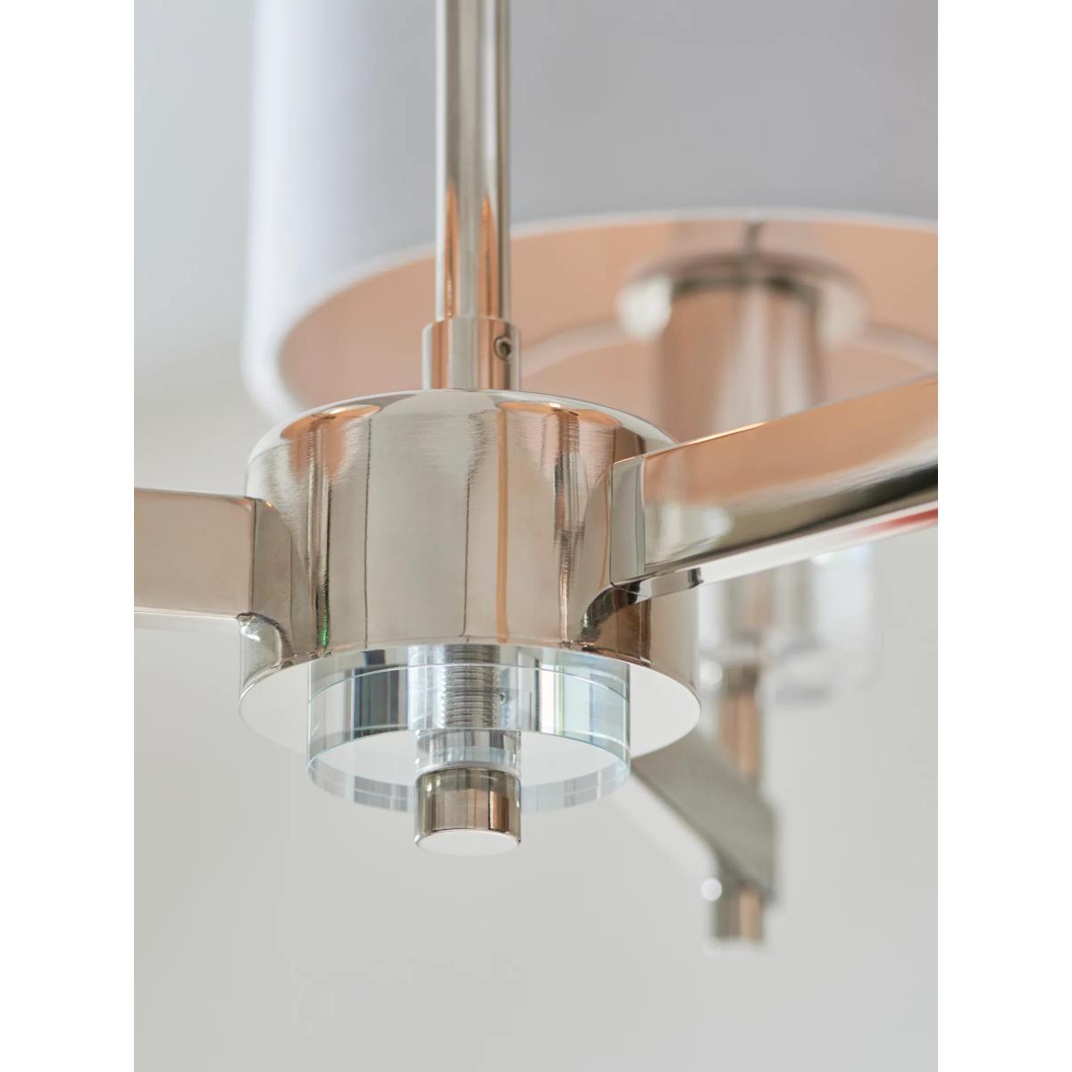 John Lewis Greta 3 Arm Pendant Ceiling Light, Ivory – image 5