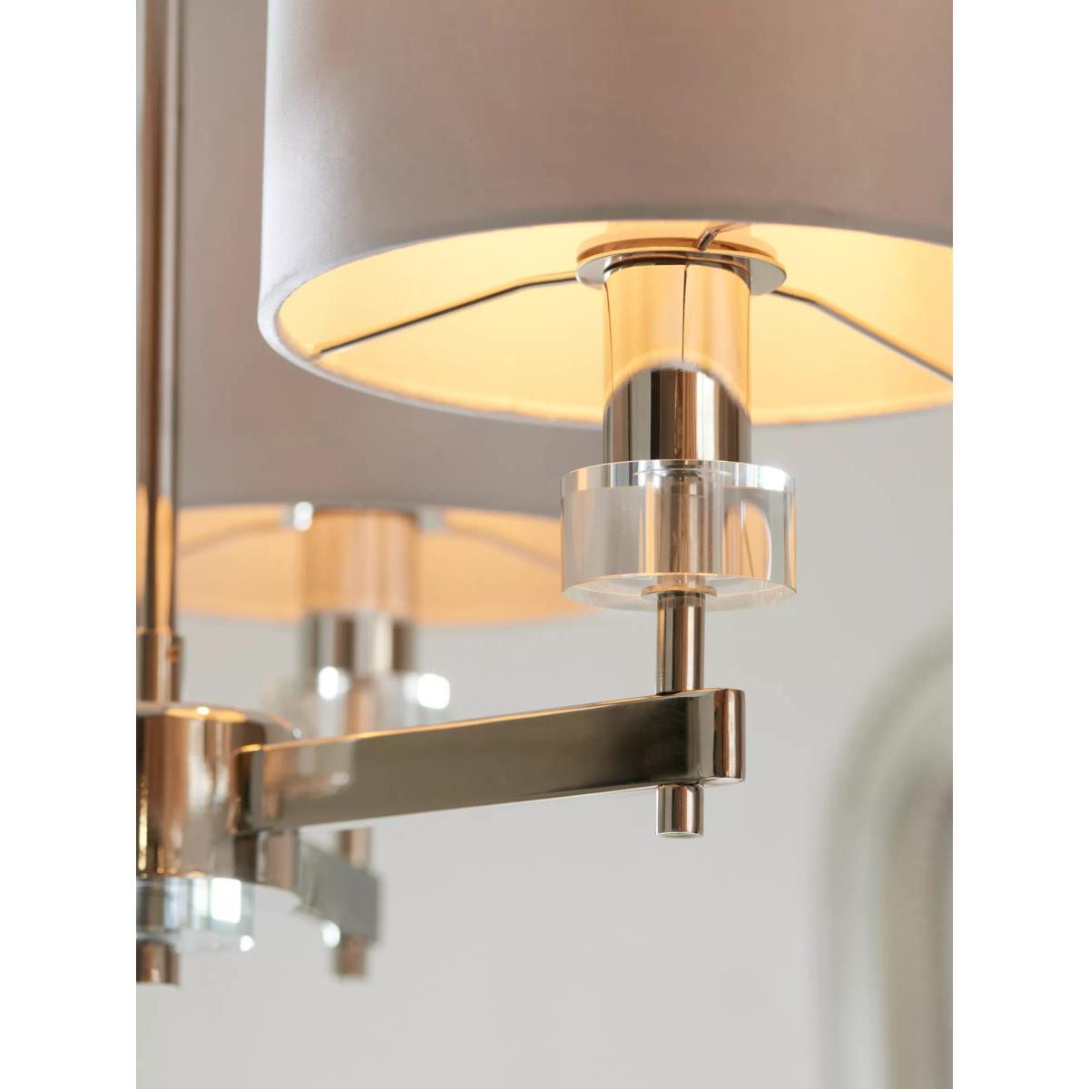 John Lewis Greta 3 Arm Pendant Ceiling Light, Ivory – image 6