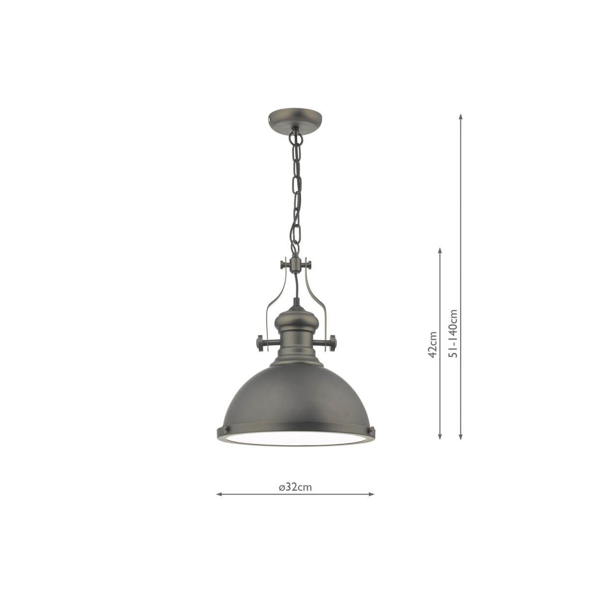 Där Arona Ceiling Light, Antique Pewter – image 5