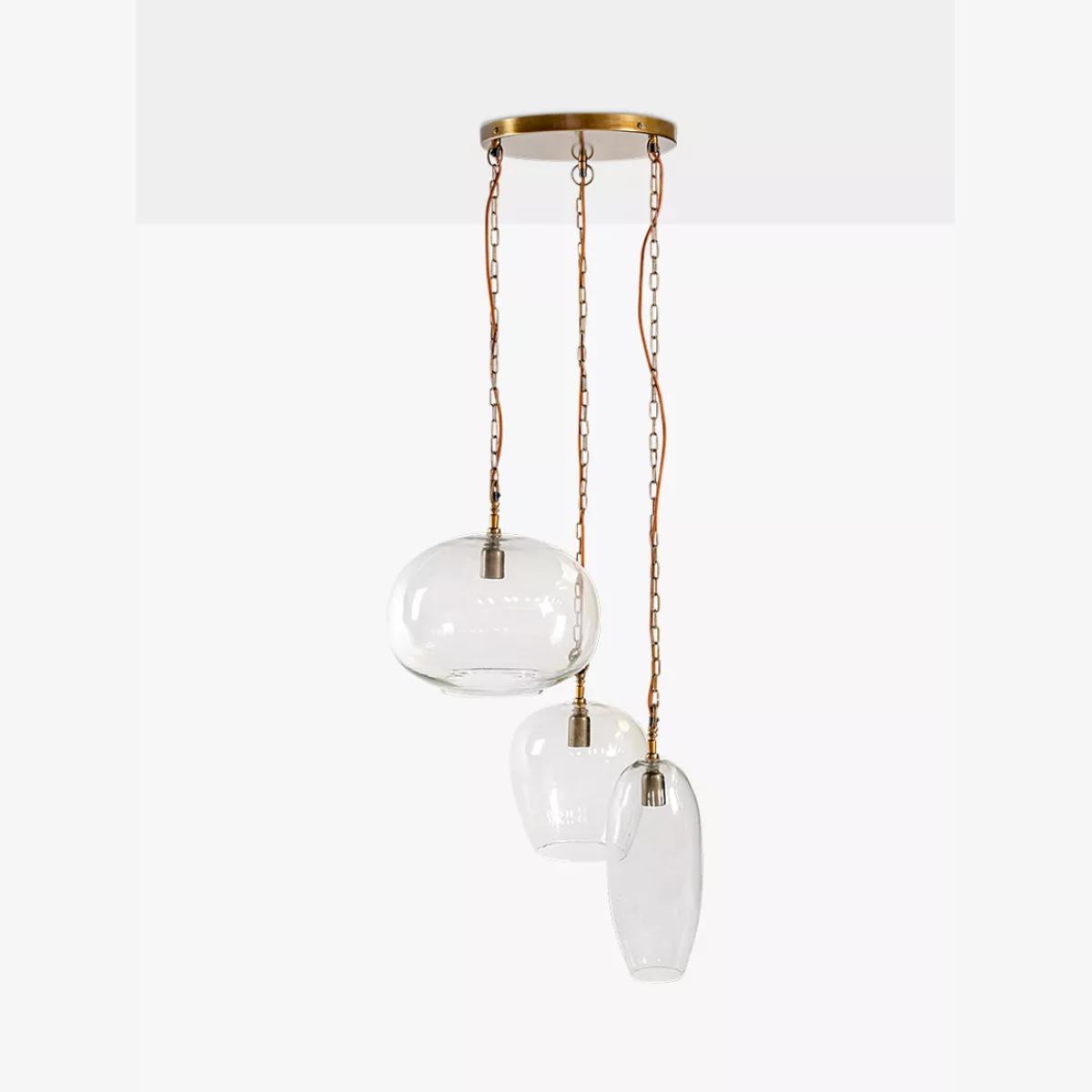 Nkuku Otoro Cluster Pendant Ceiling Light, Clear – image 1