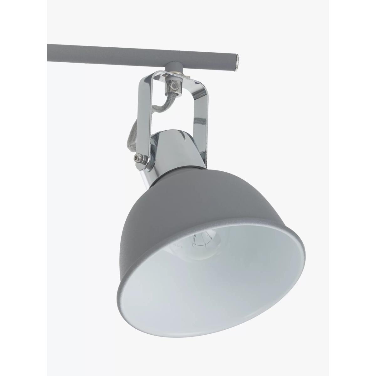 John Lewis & Partners SES LED 4 Spotlight Ceiling Bar, Grey – image 5