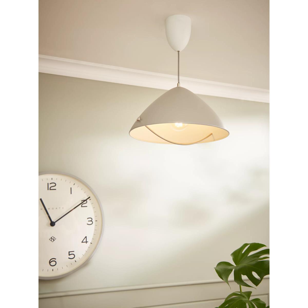 John Lewis & Partners Cupola Rise & Fall Pendant Ceiling Light, Grey – image 2