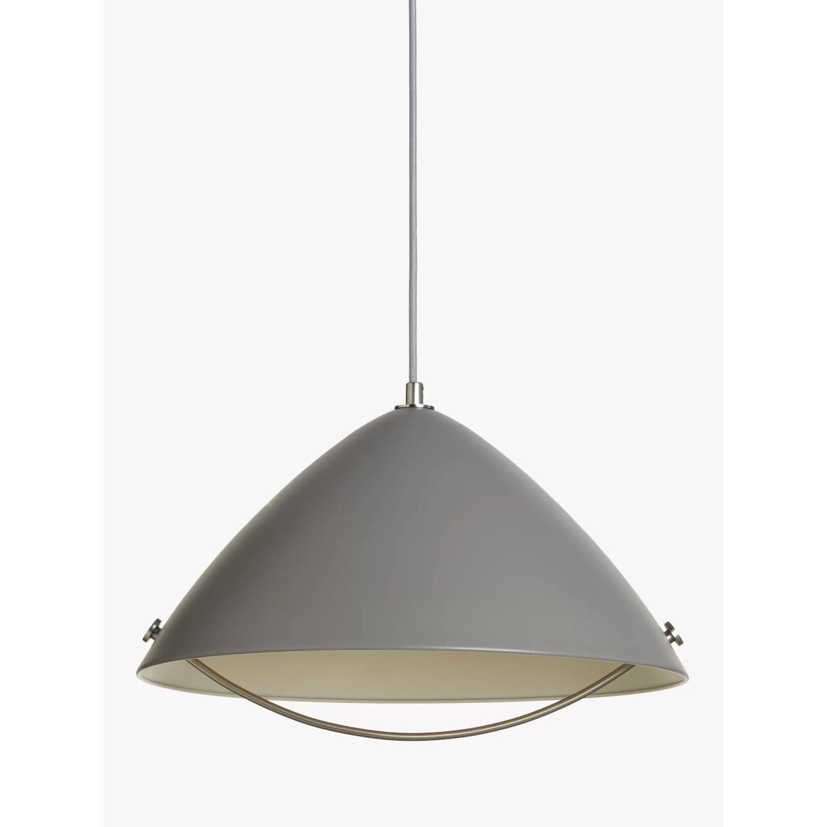 John Lewis & Partners Cupola Rise & Fall Pendant Ceiling Light, Grey – image 3