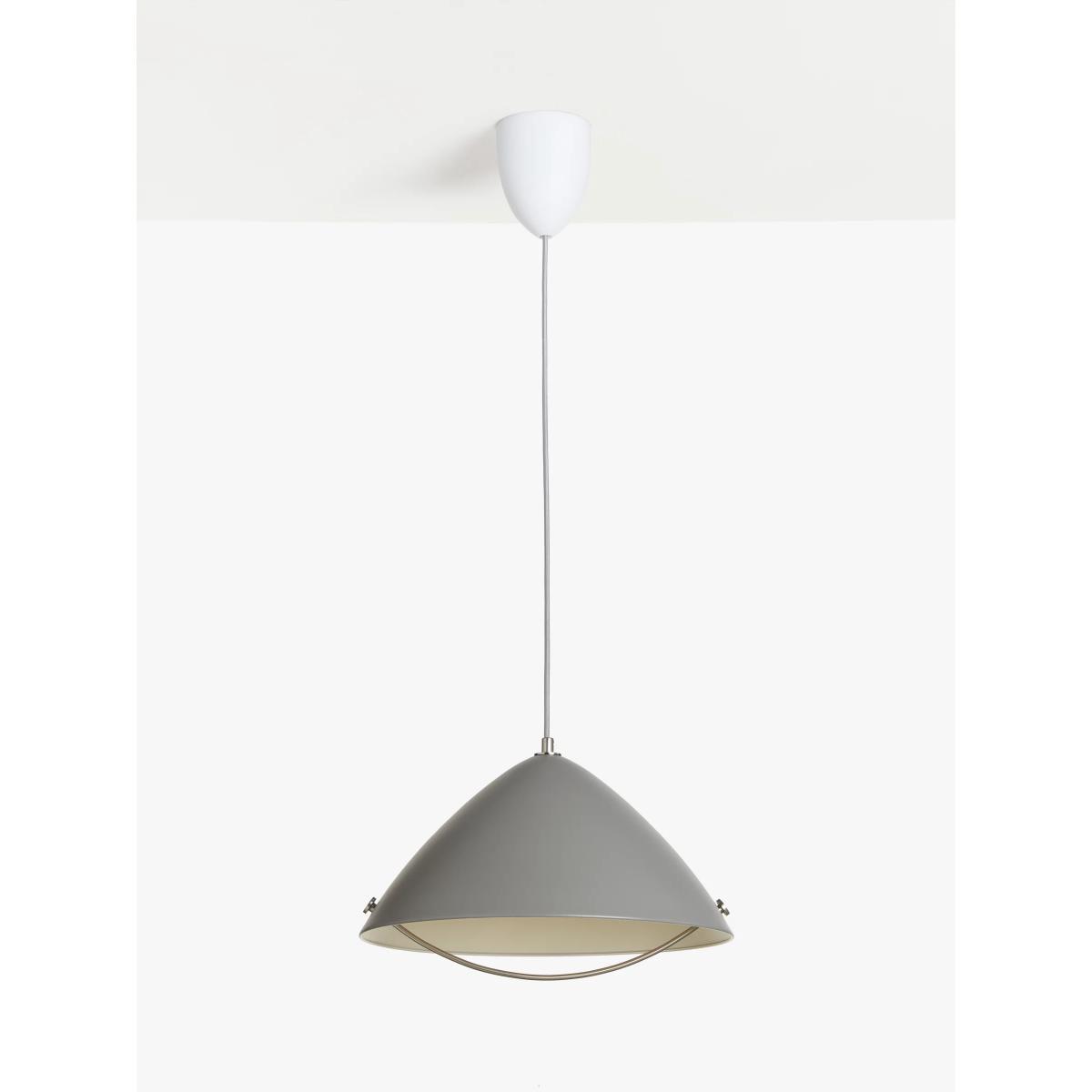 John Lewis & Partners Cupola Rise & Fall Pendant Ceiling Light, Grey – image 4