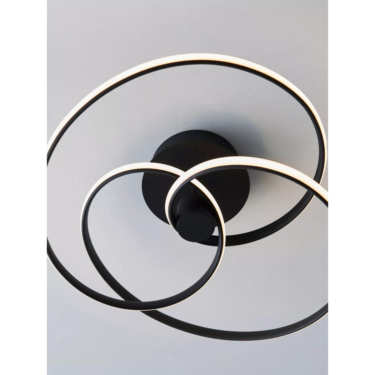 Bay Lighting Solo Semi Flush Ceiling Light, Black – image 4