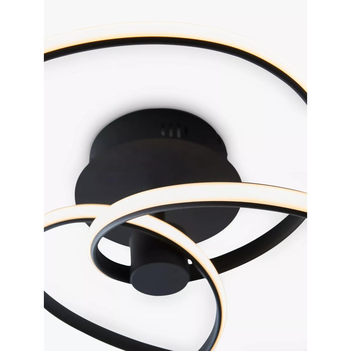 Bay Lighting Solo Semi Flush Ceiling Light, Black – image 5