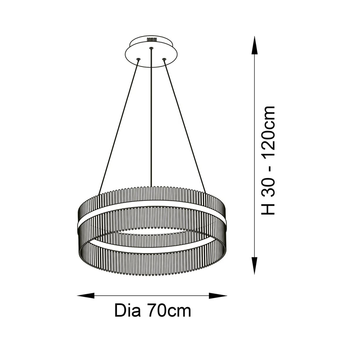 Bay Lighting Kai Pendant Ceiling Light, Gold – image 9