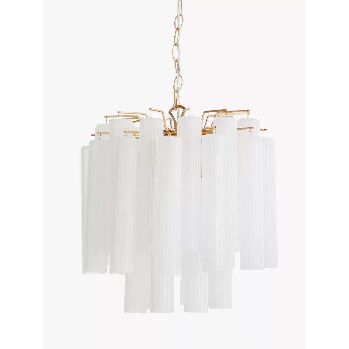 John Lewis & Partners Helix Chandelier Ceiling Light, Gold – image 2
