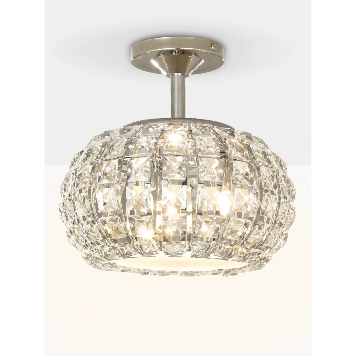 John Lewis & Partners Venus Ceiling Light, Crystal and Chrome – image 1