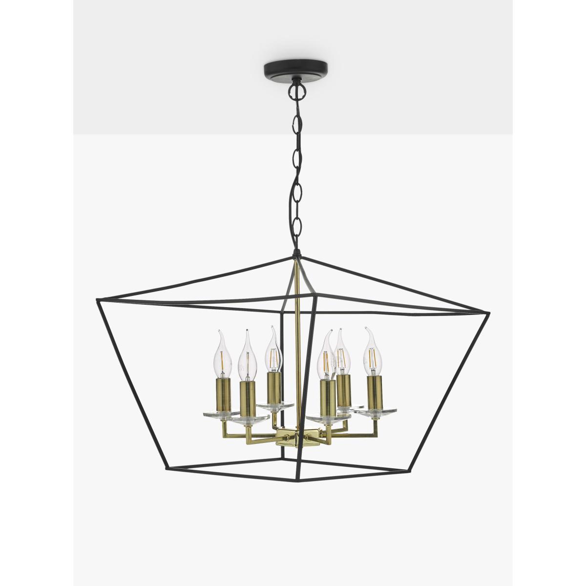 Där Gretchen Ceiling Light, Black/Polished Brass – image 2