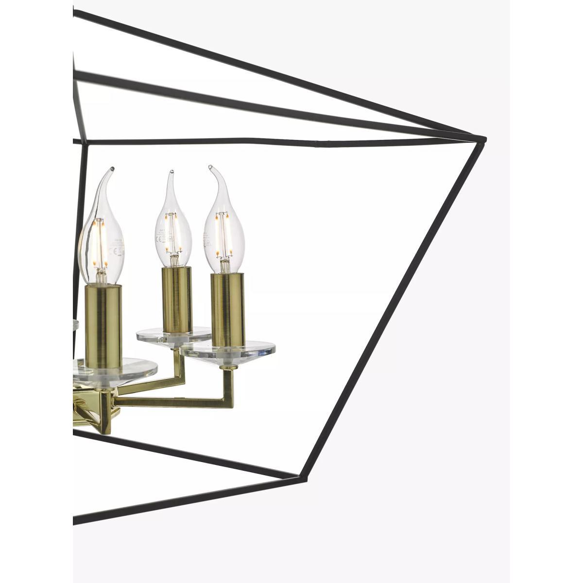 Där Gretchen Ceiling Light, Black/Polished Brass – image 3