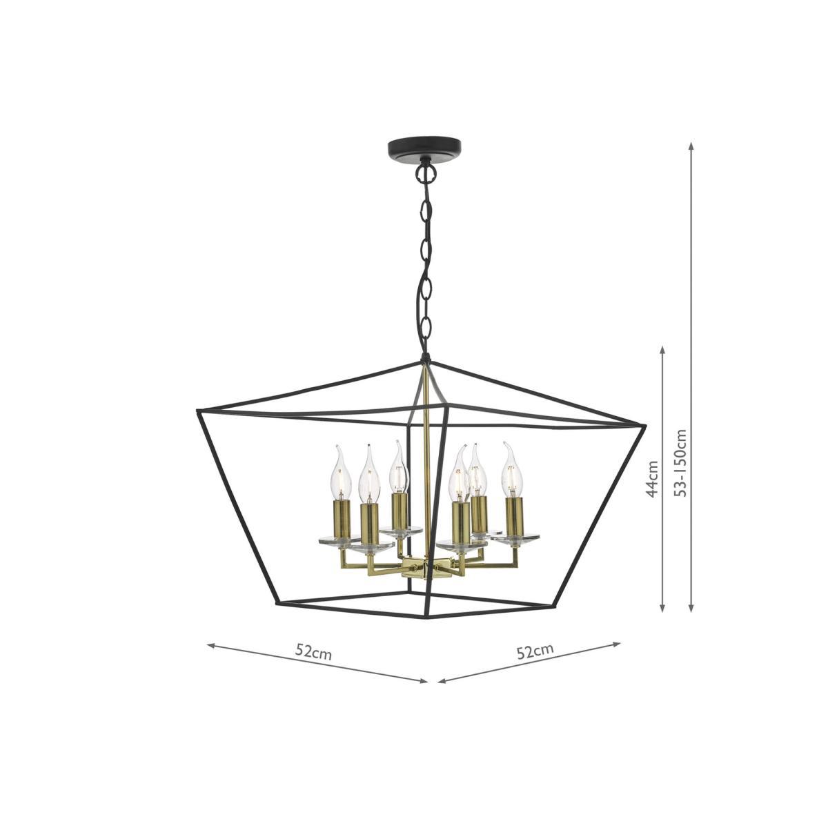 Där Gretchen Ceiling Light, Black/Polished Brass – image 4