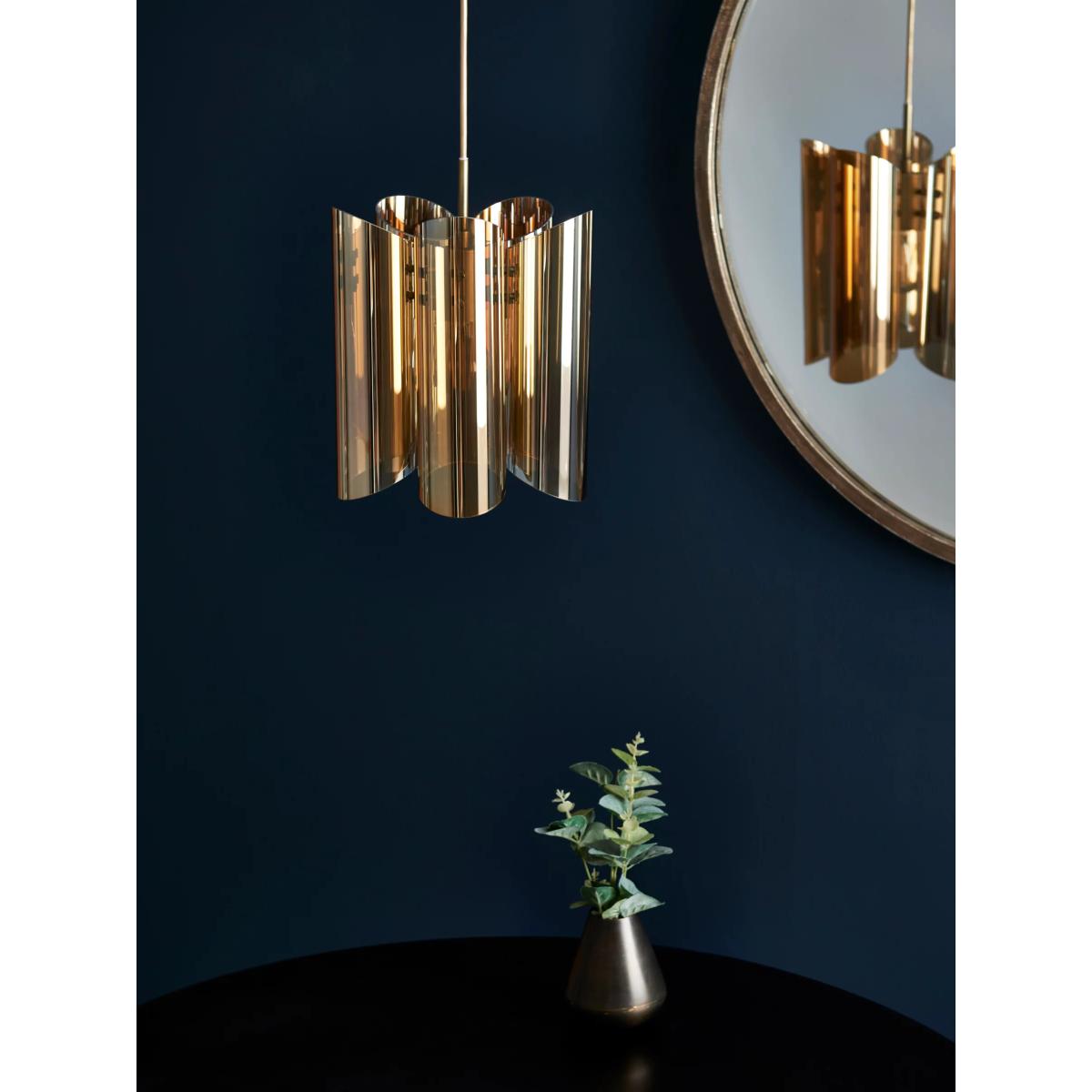 John Lewis Viscount Lustre Pendant Ceiling Light, Gold – image 2