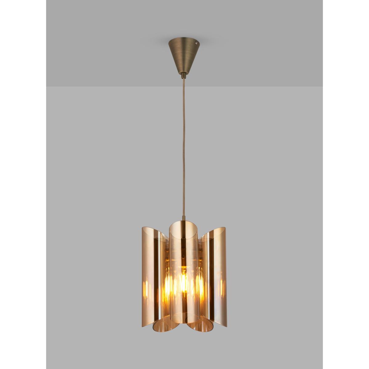 John Lewis Viscount Lustre Pendant Ceiling Light, Gold – image 4