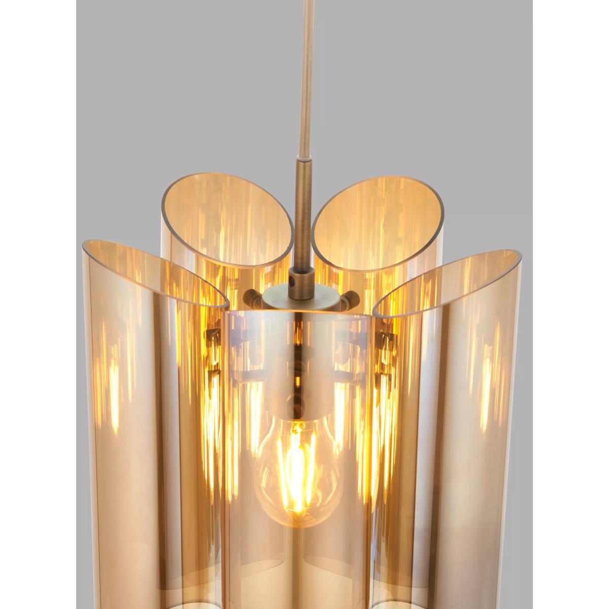 John Lewis Viscount Lustre Pendant Ceiling Light, Gold – image 6