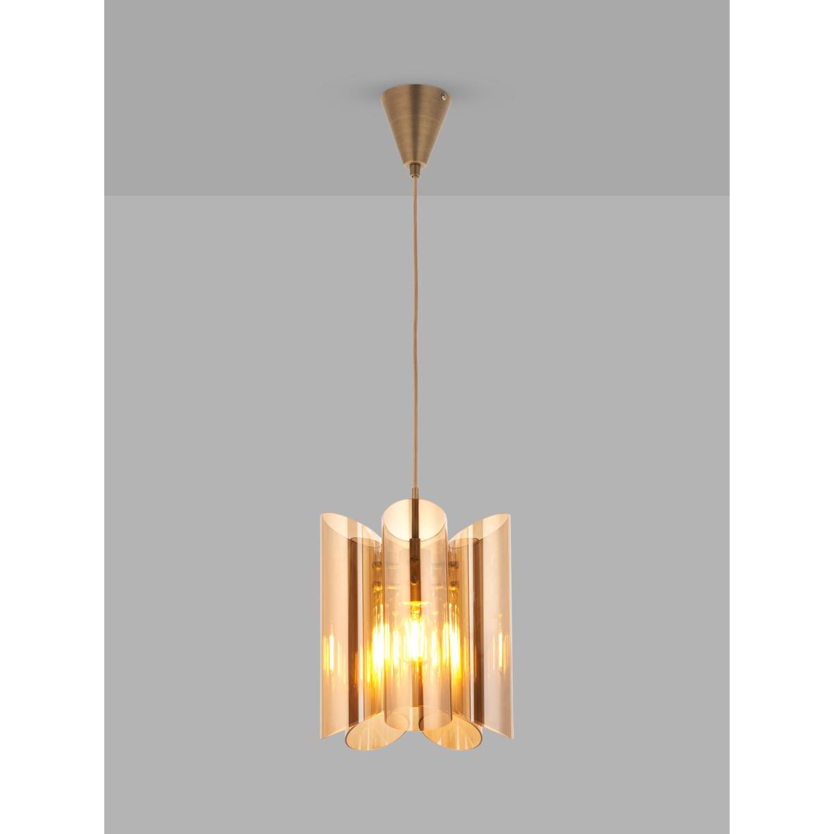 John Lewis Viscount Lustre Pendant Ceiling Light, Gold – image 7