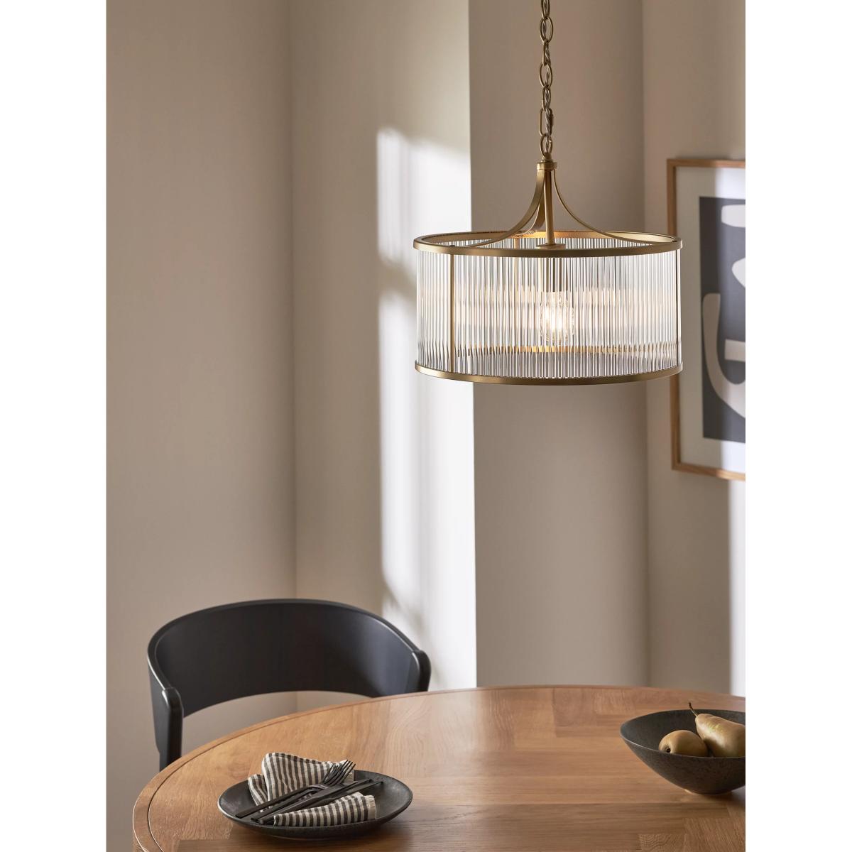 John Lewis Noto Pendant Ceiling Light, Matte Antique Brass – image 2