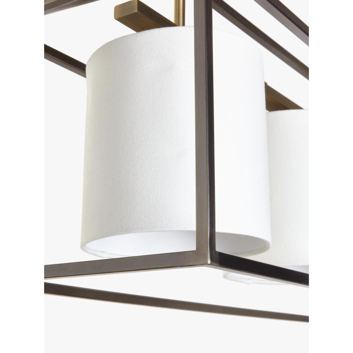 John Lewis & Partners Boundary Bar Ceiling Light, Brass/Pewter – image 5