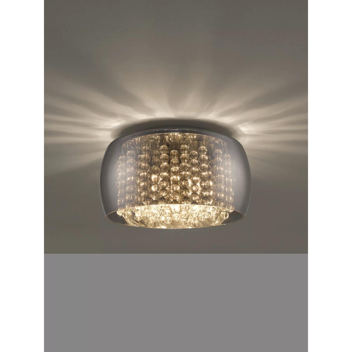 John Lewis & Partners Stella Semi Flush Ceiling Light, Black Chrome – image 1