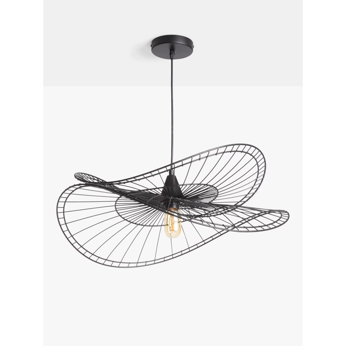 John Lewis Hiko Dual Layer 100 Ceiling Light, Black – image 2
