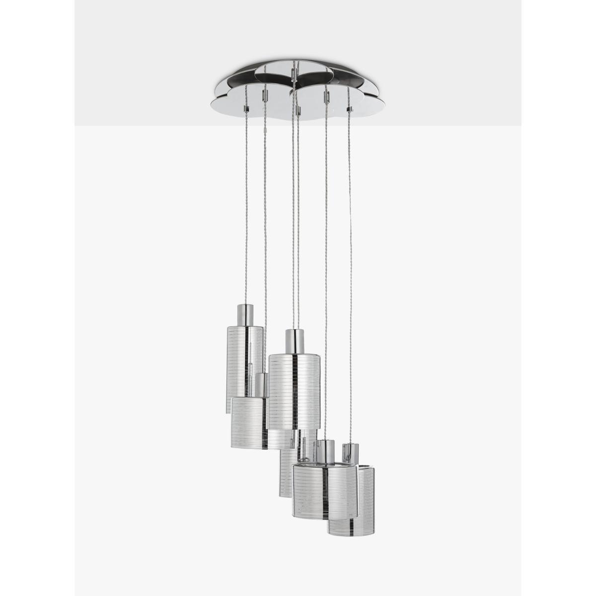 John Lewis & Partners Pluto 6 Pendant Cluster Ceiling Light, Smoke – image 3
