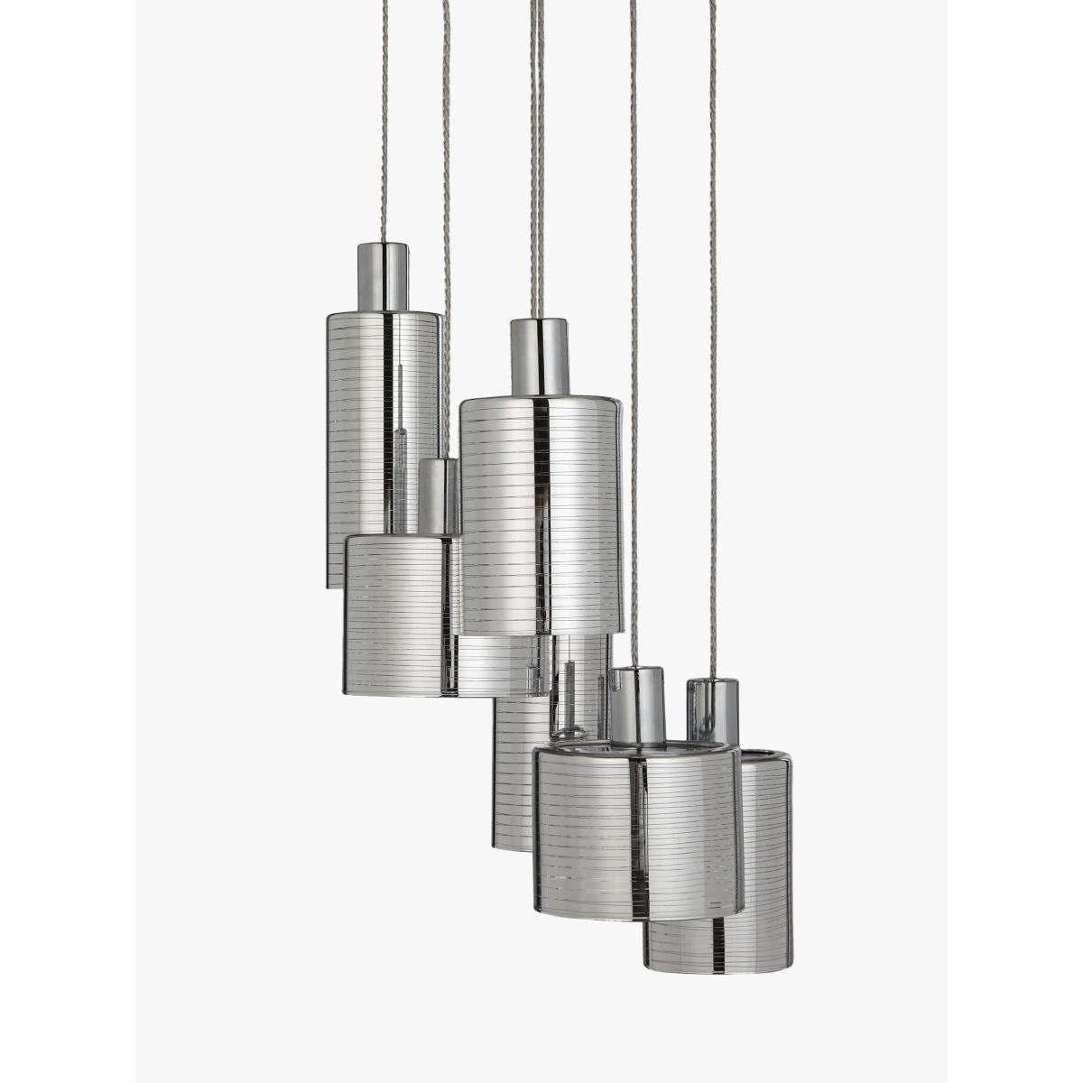 John Lewis & Partners Pluto 6 Pendant Cluster Ceiling Light, Smoke – image 4
