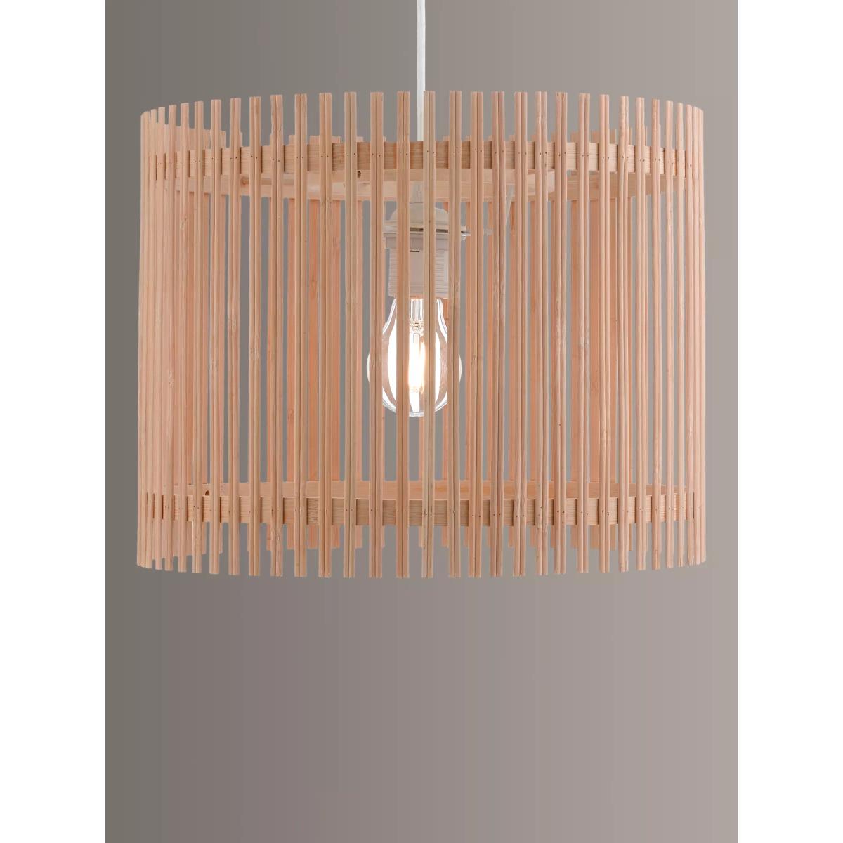 John Lewis & Partners Easy-to-Fit Bamboo Ceiling Shade, Natural – image 2