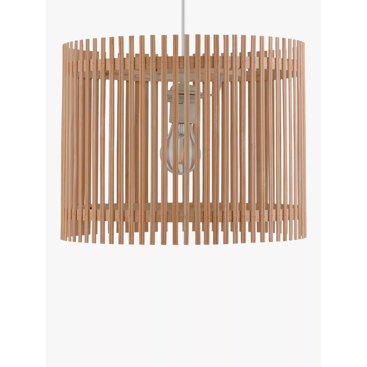 John Lewis & Partners Easy-to-Fit Bamboo Ceiling Shade, Natural – image 5