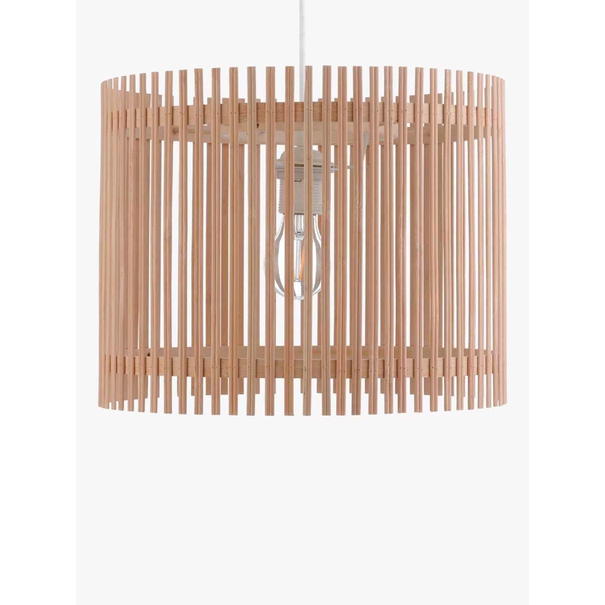 John Lewis & Partners Easy-to-Fit Bamboo Ceiling Shade, Natural – image 6