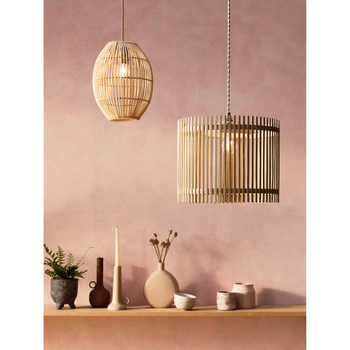 John Lewis & Partners Easy-to-Fit Bamboo Ceiling Shade, Natural – image 7