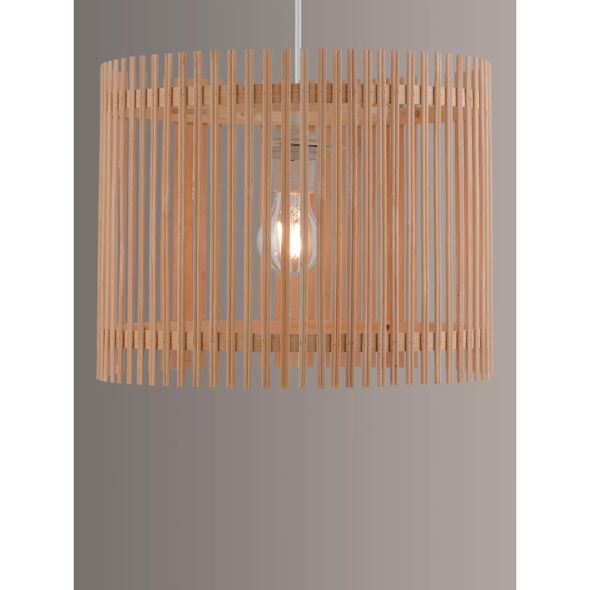 John Lewis & Partners Easy-to-Fit Bamboo Ceiling Shade, Natural – image 1