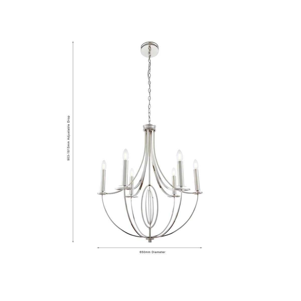Bay Lighting Josey Ceiling Light, Nickel – image 4