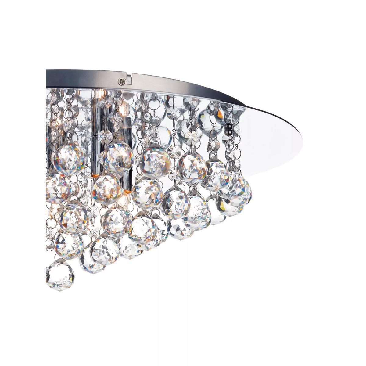 Där Pluto Flush Crystal Ceiling Light, 50cm – image 4