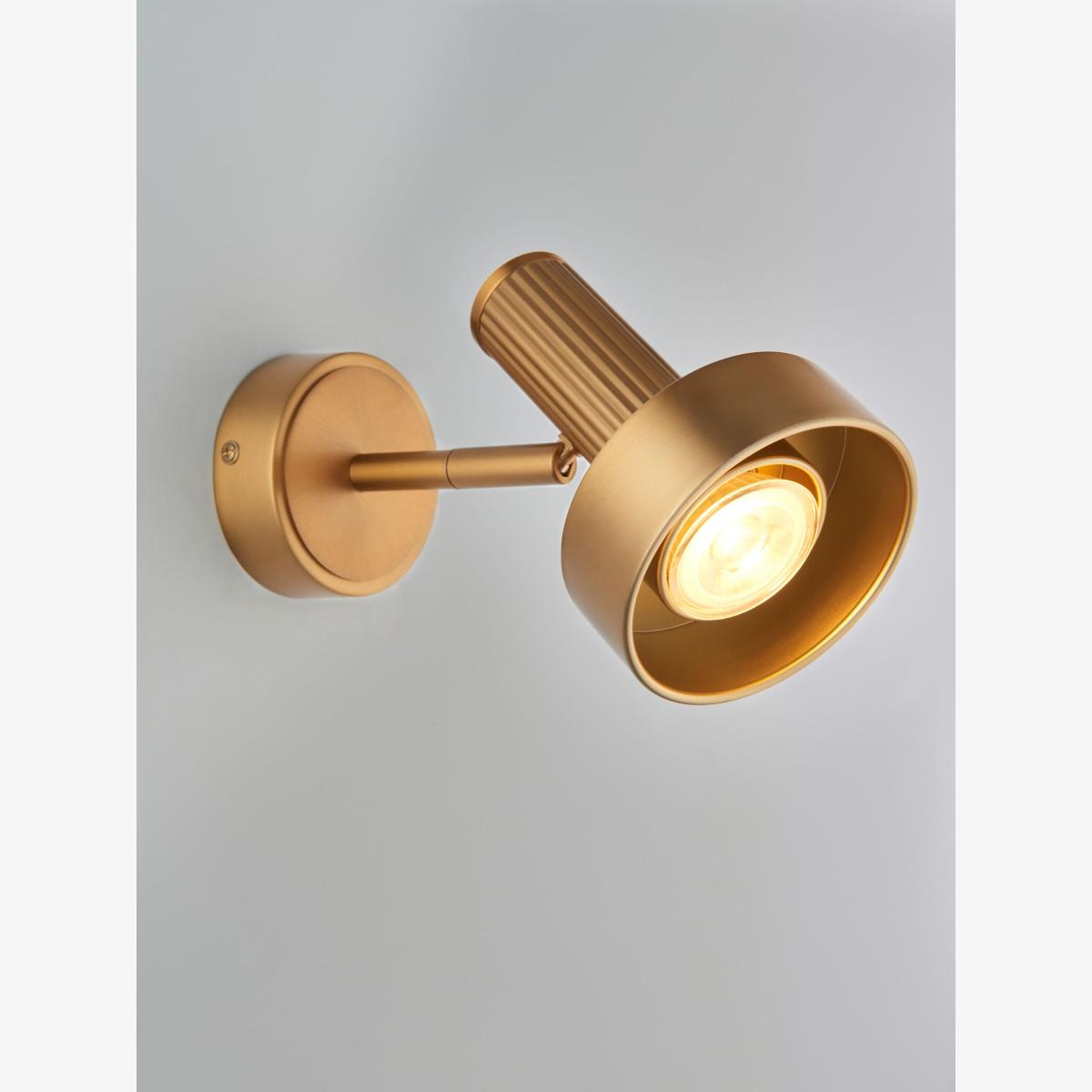 John Lewis Leighton Wall/Ceiling Light, Warm Antique Brass – image 1