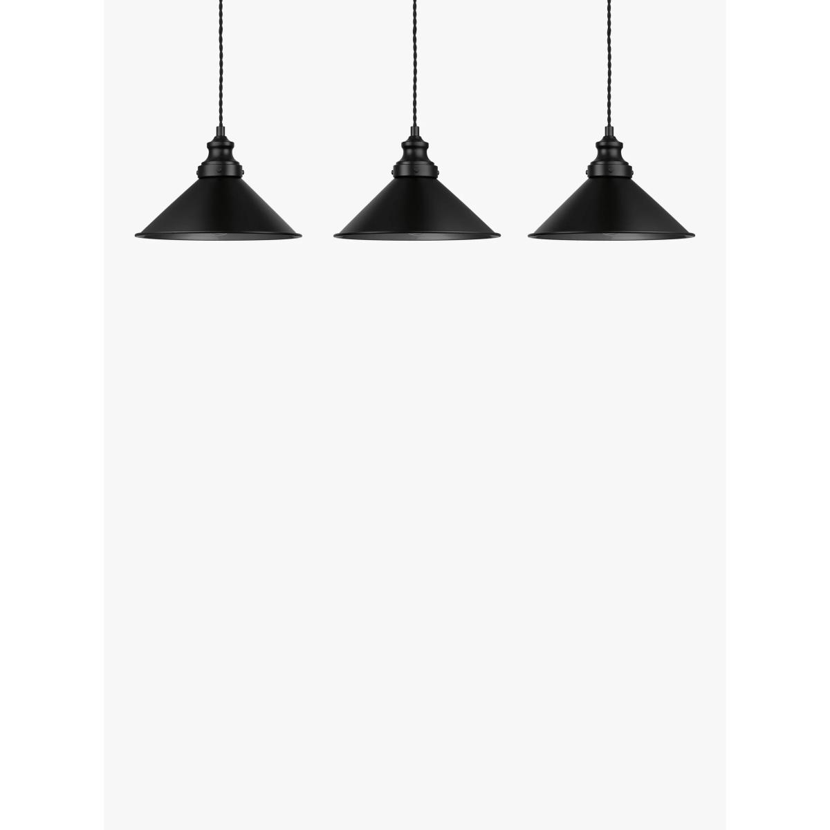 John Lewis & Partners Tobias 3 Pendant Diner Ceiling Light – image 4