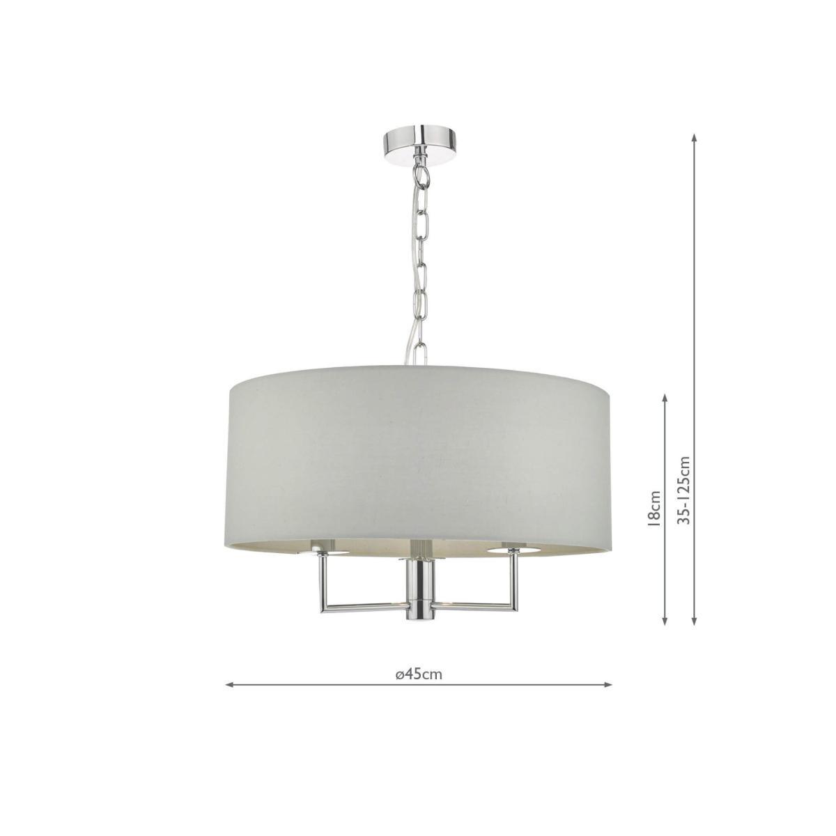 Där Jamelia Small Ceiling Light, Polished Chrome – image 5