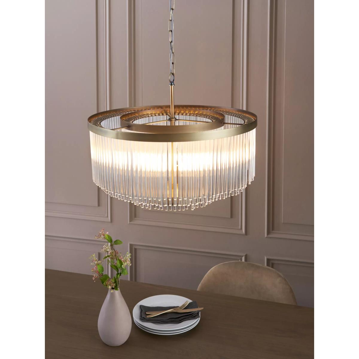 John Lewis Lexton XL Pendant Ceiling Light, Matte Antique Brass – image 6