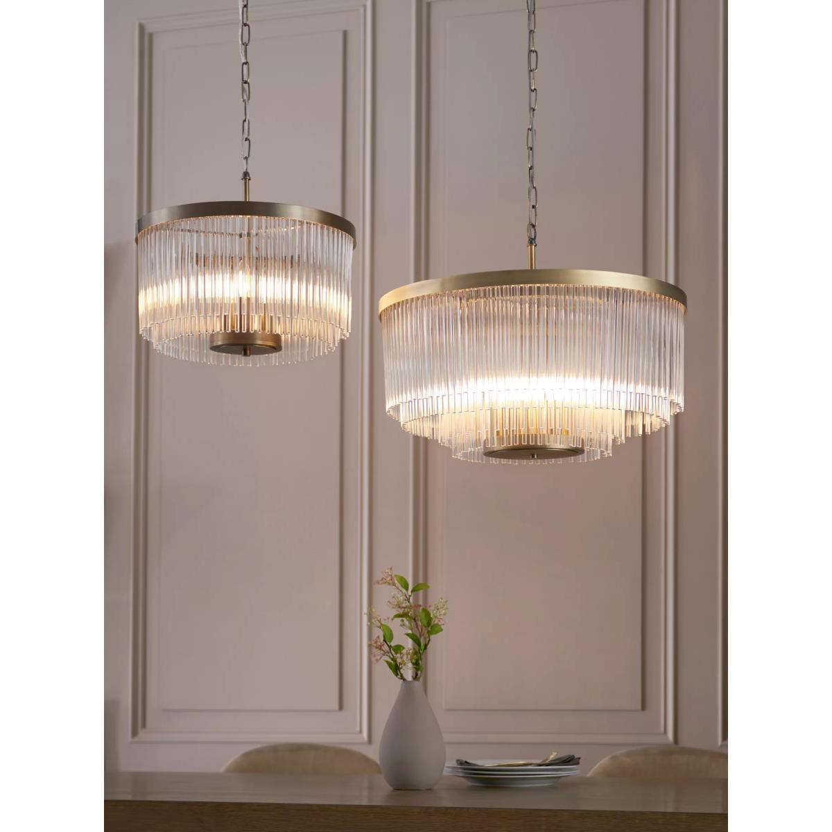John Lewis Lexton XL Pendant Ceiling Light, Matte Antique Brass – image 8