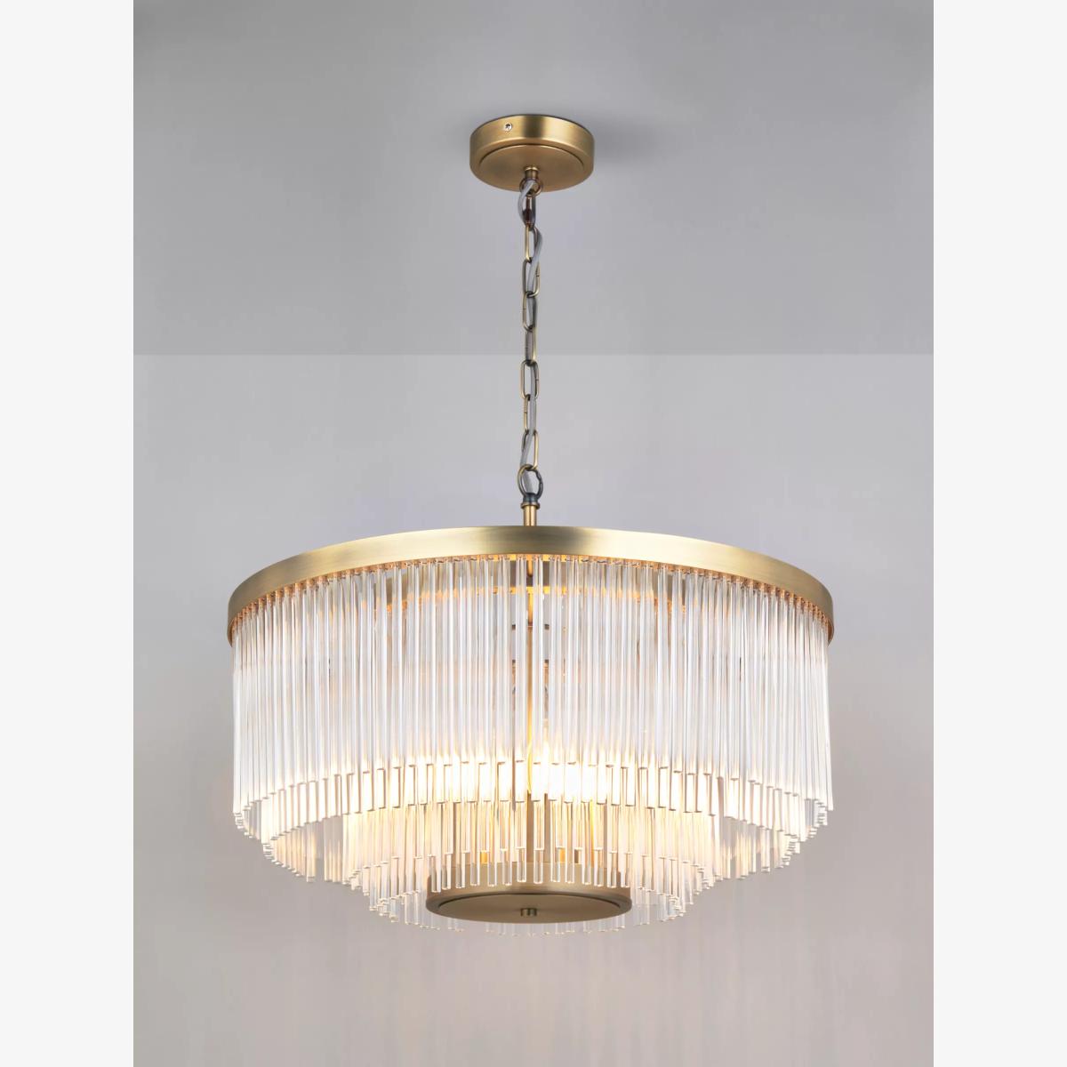 John Lewis Lexton XL Pendant Ceiling Light, Matte Antique Brass – image 1