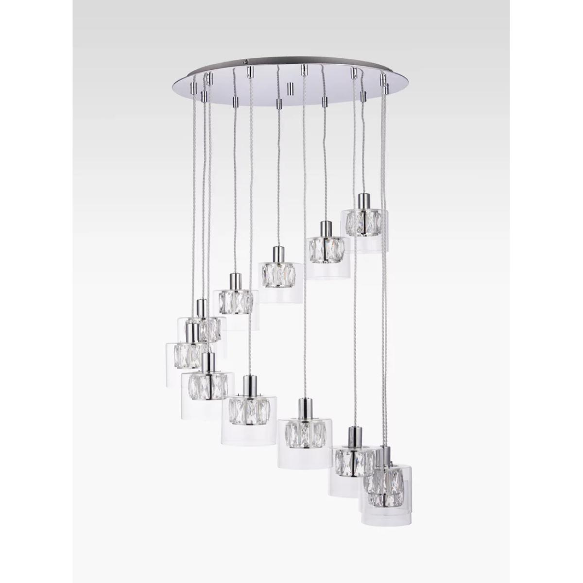 Bay Lighting Nina 12 Pendant Cluster Ceiling Light, Clear – image 2